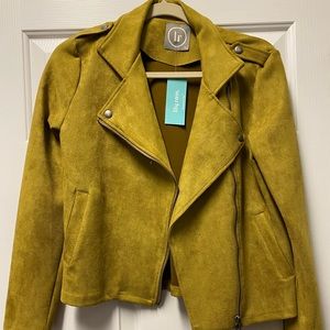 Lily Rain - Biker Jacket - Faux Suede - Size Small - NWT